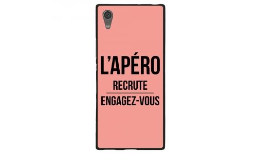 Coque souple pour Sony Xperia XA1 Ultra avec impression Motifs l'apéro recrute rose