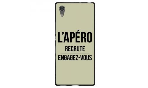 Coque souple pour Sony Xperia XA1 Ultra avec impression Motifs l'apéro recrute vert