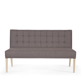 Banquette 156cm Avec Dossier En Tissu Capitonne Pauwel Couleur Taupe Achat Prix Fnac