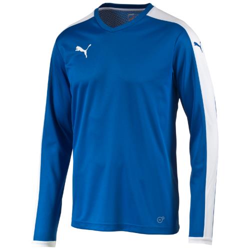 Puma - Maillot manches longues Puma Pitch - L - bleu royal/blanc