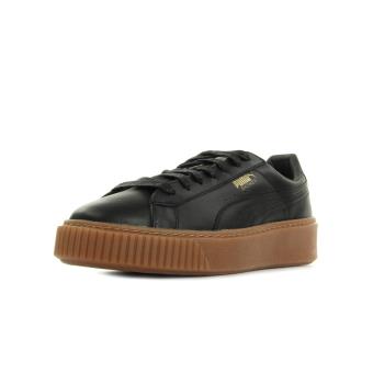 puma basket platform noir