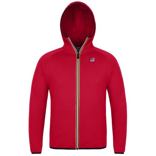 K-Way - Polaire LE VRAI 3.0 VICTOR pour homme et femme, imprimé logo, tissu extensible - XS - Rouge