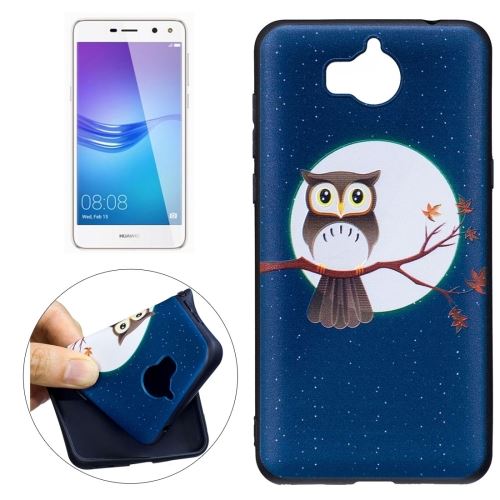 Huawei Y5 (2017) Coque Protection TPU Hiboux Branche Nuit ALS32296