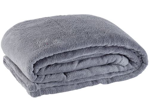 Couverture en microfibres 190 g/m² - 130 x 170 cm - Gris