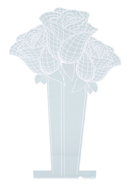 Motif 3D pour socle lumineux LS-7.3D - Roses