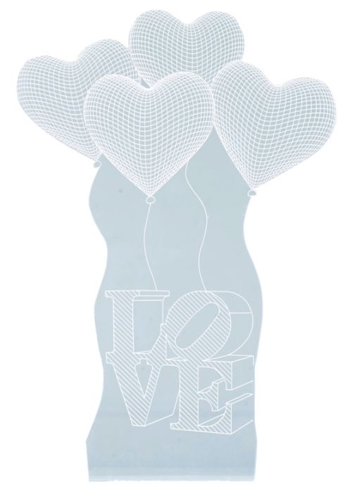 Motif 3D pour socle lumineux LS-7.3D - Love