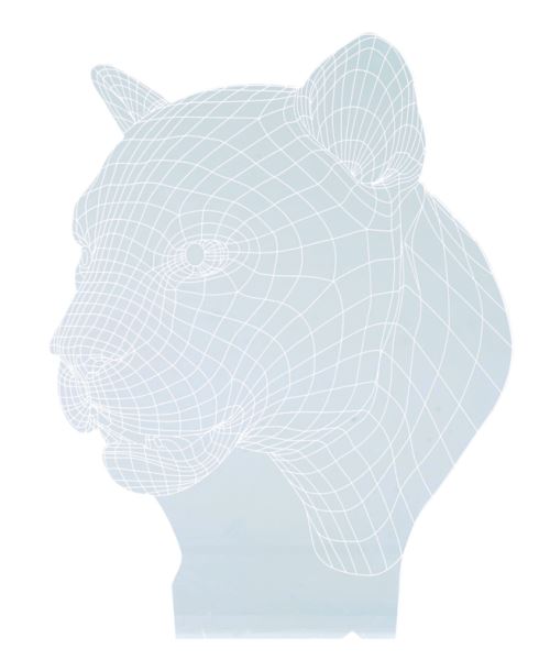 Motif 3D pour socle lumineux LS-7.3D - Panthère