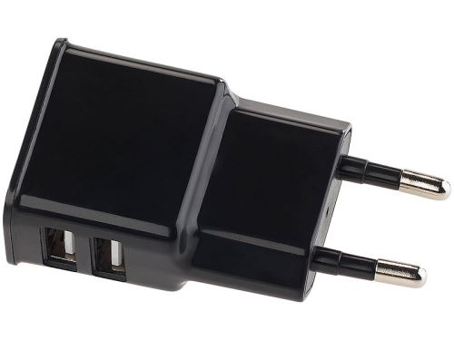 Chargeur secteur compact 2x USB (2 A)