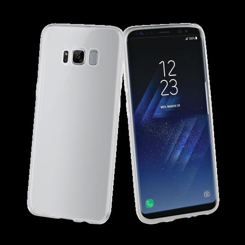 Muvit Crystal Soft - Achterzijde behuizing voor mobiele telefoon - transparant - voor Samsung Galaxy S8+