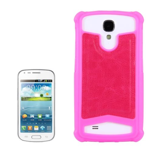 Universelle Smartphone 4 - 4.2 Pouces Housse Etui Cuir PU Magenta Texture Peau ALS46034
