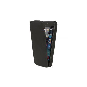 Étui iPhone SE/5/5S clapet cuir Noir Decoded - Etui pour ...