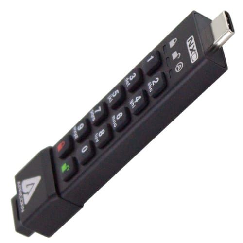 Clé USB Apricorn Lecteur Flash ASK3-NXC-8GB 8Go USB 77Mo/s CompactFlash SecureKey Noir