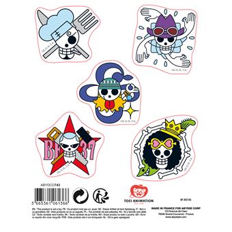 ABYstyle - ONE PIECE - Stickers - 16x11cm/ 2 planches - Skulls Equipage Luffy