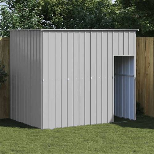 vidaXL Niche pour chien avec toit gris clair 214x153x181 cm
