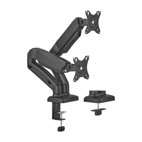Non Communiqué Noir Aisens Pro Support De Table Contrepoids Rotatif Et Inclinable Pour Moniteur/Tv 9Kg (3 Pivots - 2 Bras) Du 17 Au 32 - Couleur