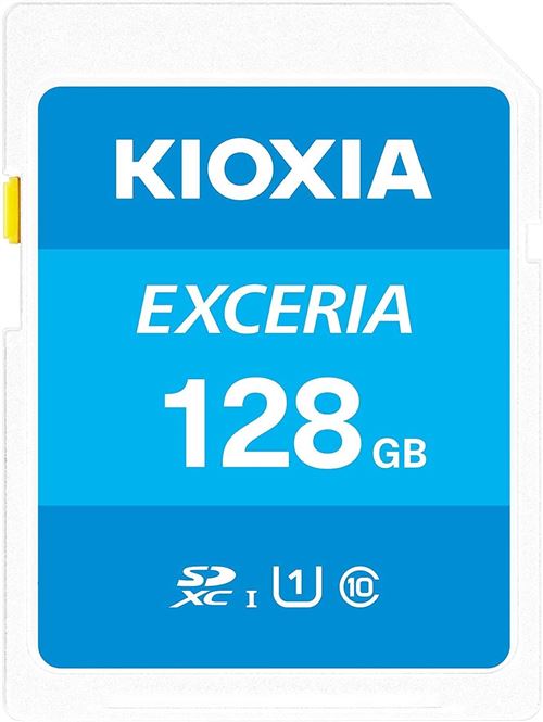 KIOXIA EXCERIA - Carte mémoire flash - 128 Go - UHS-I U1 / Class10 - SDXC UHS-I