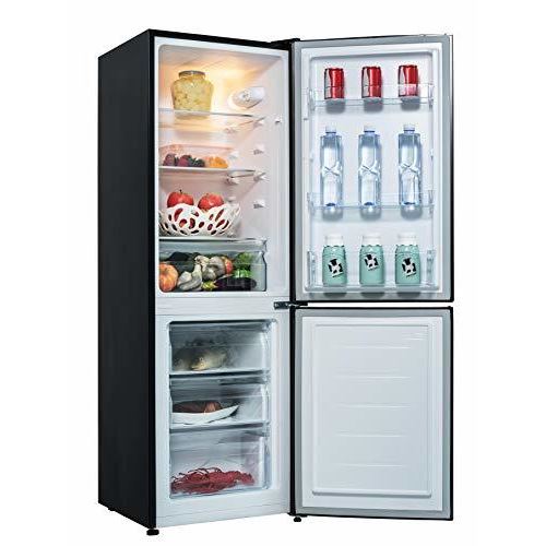 CHIQ, réfrigérateur bas givre, 117 litres, commande électronique, acier  noir