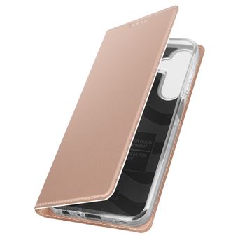 Étui pour Samsung Galaxy A25 5G Clapet Porte-carte Support Vidéo Dux Ducis Rose - 1