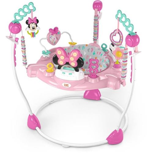 Bright Starts - Sauteur Disney Baby Minnie Mouse Forever Bestie - Centre d'éveil interactif - 6 mois et plus - Image 3