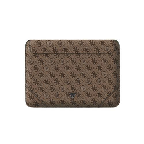 Guess Marron Housse Magnétique Pour Ordinateur 13 / 14 Pouces Modèle 4G Triangle - Image 4