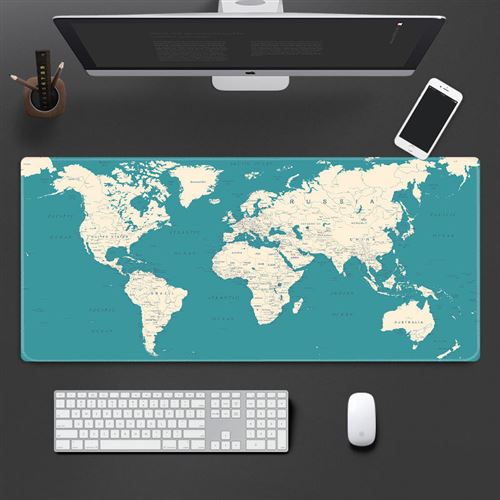 Sous main bureau carte du monde taille 57*33cm #MKWM02