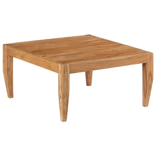 vidaXL Table basse Bois d'acacia massif 80 x 80 x 41 cm Marron