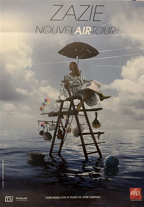 Affiche - ZAZIE - Nouvel Air Tour - 42x60cm