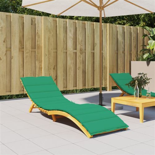 Vidaxl Vert Coussin De Chaise Longue 200X70x3 Cm Tissu Oxford - Image 3
