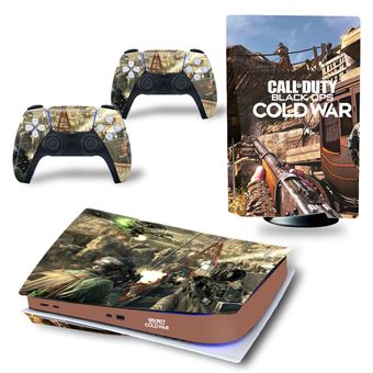 Autocollant Sticker pour Sony PS5 Édition numérique, Gall of Duty Black ...