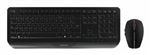 CHERRY GENTIX DESKTOP - Ensemble clavier et souris - sans fil - 2.4 GHz - Français - noir
