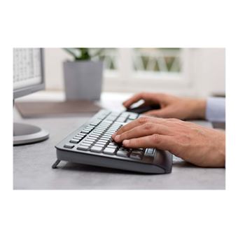 CHERRY GENTIX DESKTOP - Ensemble clavier et souris - sans fil - 2.4 GHz - Français - noir