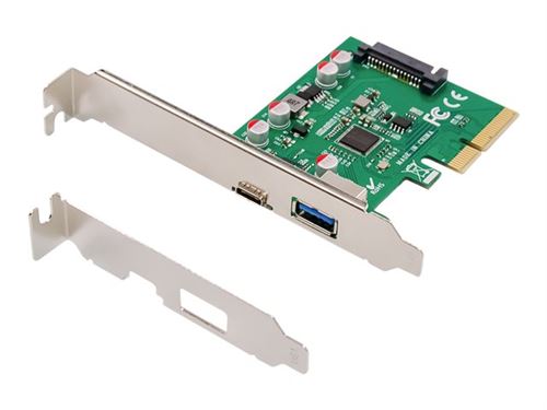 Non Communiqué Digitus Ds-30225 - Adaptateur Usb - Pcie 2.0 X4 Profil Bas - Usb-C 3.1 X 1 + Usb 3.1 Gen 2 X 1