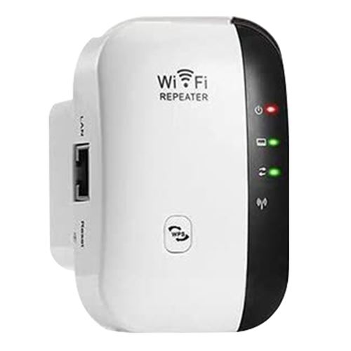 Répéteur Wifi Wafenso Amplificateur de Signal WiFi Extender pour la Maison Blanc