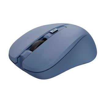 Trust Mydo Souris sans Fil Silencieux, 82 % de Plastiques Recyclés, 2,4 GHz, 1000-1800 PPP, pour Droitiers et Gauchers - Bleu - 1