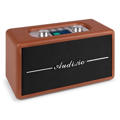 Audizio Tune60 – Radio Dab+/Fm Bt Sans Fil Au Design Rétro | Marron