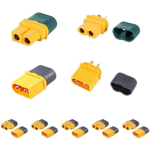 10 Pièces (5 Paires) Haut Courant Nylon XT60H Connecteur de Batterie Prise d'or