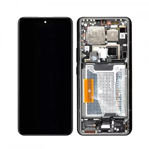 Original Ecran LCD et Vitre Tactile Blanc Avec Chassis pour Xiaomi 14 Ultra 56000600N100