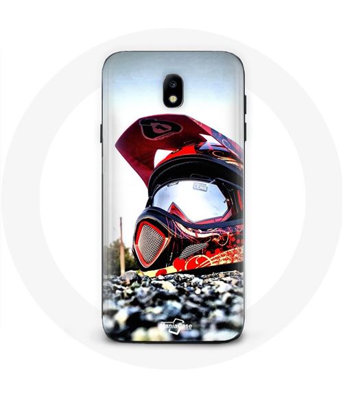 Coque pour Samsung Galaxy S4 Casque Moto Cross Maniacase