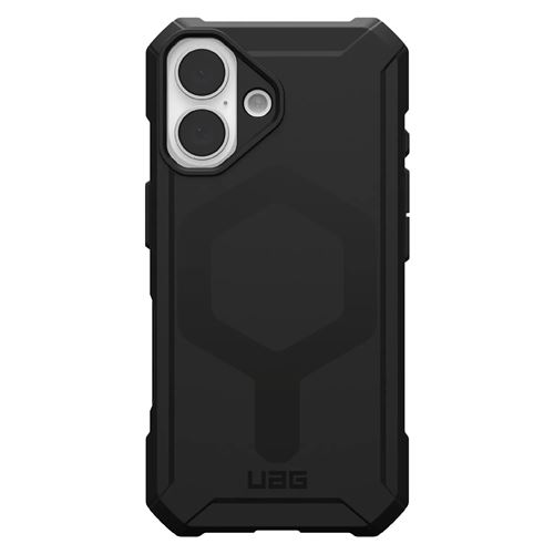UAG Essential Armor Series - Coque de protection pour téléphone portable - compatibilité avec MagSafe - noir - pour Apple iPhone 16