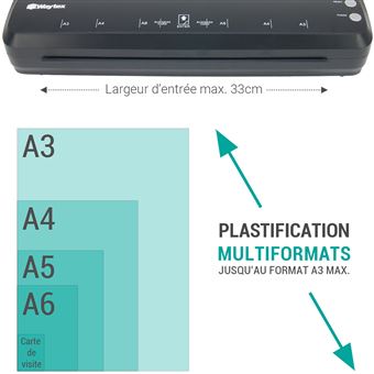 Set plastifieuse Pro A3 A4 rogneuse arrondisseur d