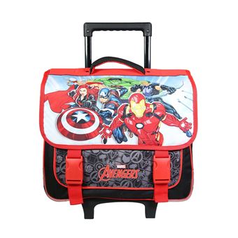 Cartable Avengers 38 Cm – Multicolore, 2 Compartiments, Bretelles Matelassées, Dos Renforcé, Pour écoliers Primaire