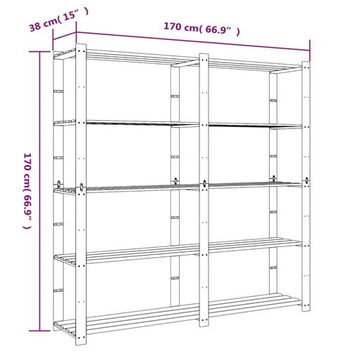 vidaXL Organisateur d'outils de garage mural