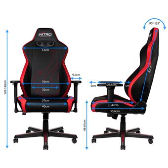 Fauteuil Gaming NobleChairs Nitro Concepts S300EX Rouge