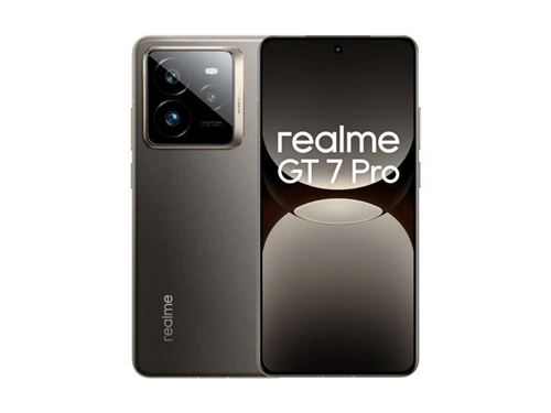 Smartphone Realme GT 7 Pro gris RAM 12 Go stockage 512 Go