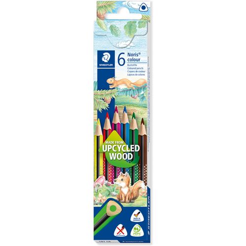 STAEDTLER Crayon de couleur Noris colour, étui carton de 6