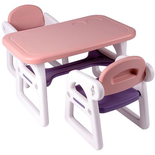 TinyGeeks Table et Chaise Enfant - Idéal pour le dessin, la peinture et les arts - Table enfant avec chaises durable et sûr﻿