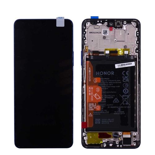Original Ecran LCD & Vitre tactile Bleu Assemblés Sur Châssis et Batterie Pour Honor Magic 4 Lite