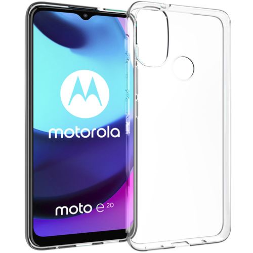 Accezz Coque Clear pour Motorola Moto E20 Transparent