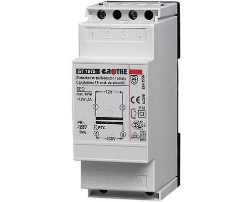 Grothe 14102 Bell Transformer 8V AC 2A Short Circuit Protection VD...