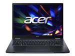 Acer TravelMate P4 Spin 14 TMP414RN-53-TCO - Conception inclinable - Intel Core i5 - 1335U / jusqu'à 4.6 GHz - Win 11 Home - Carte graphique Intel Iris Xe - 8 Go RAM - 512 Go SSD - 14" IPS écran tactile 1920 x 1200 - Wi-Fi 6E - bleu ardoise - clavier :